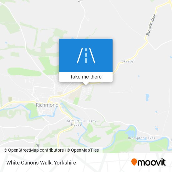 White Canons Walk map
