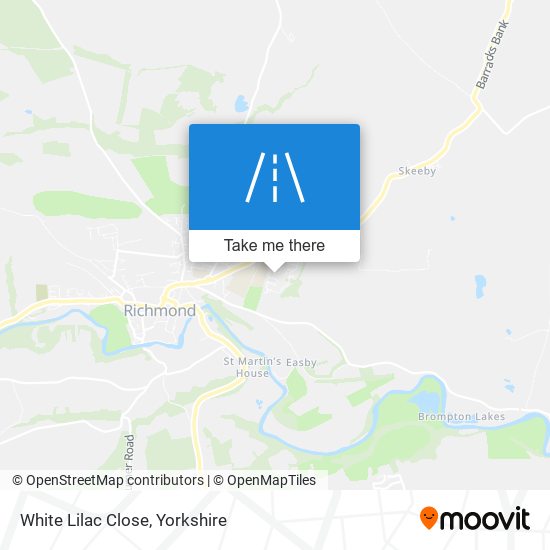 White Lilac Close map