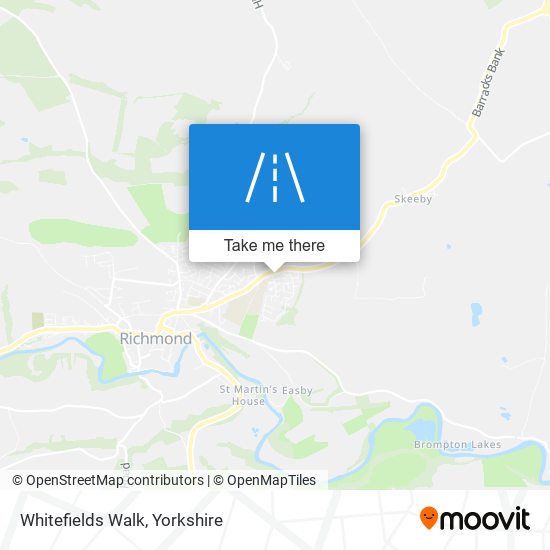 Whitefields Walk map