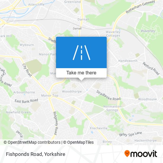 Fishponds Road map