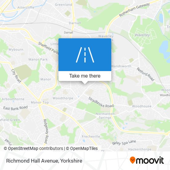 Richmond Hall Avenue map
