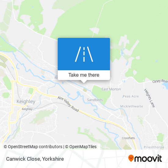 Canwick Close map