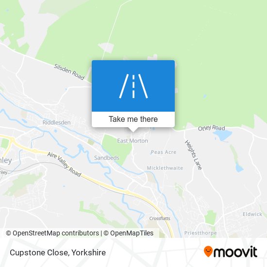 Cupstone Close map