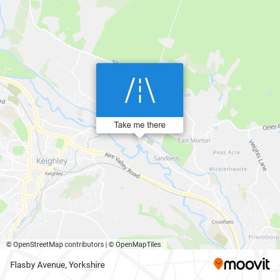 Flasby Avenue map