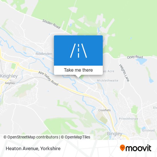 Heaton Avenue map