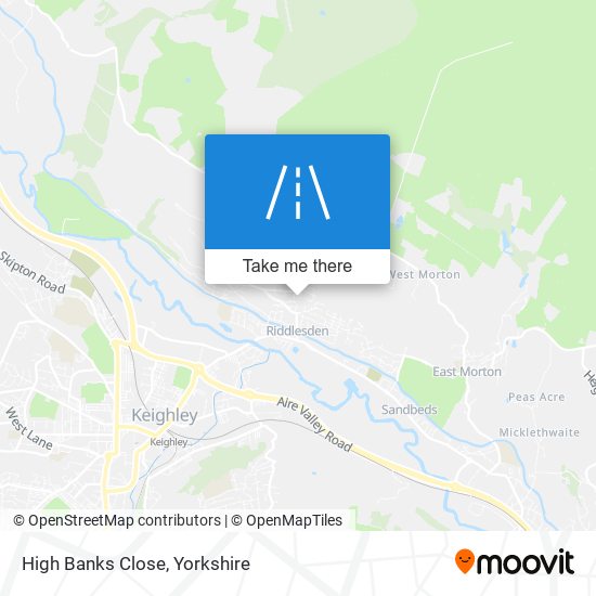 High Banks Close map