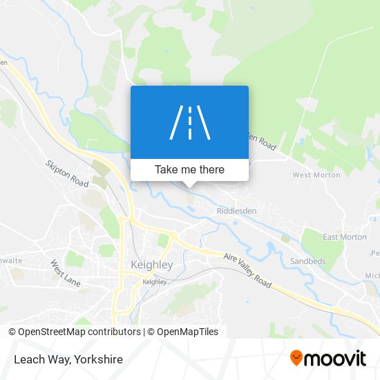 Leach Way map
