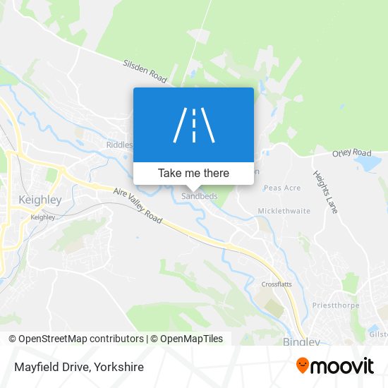 Mayfield Drive map