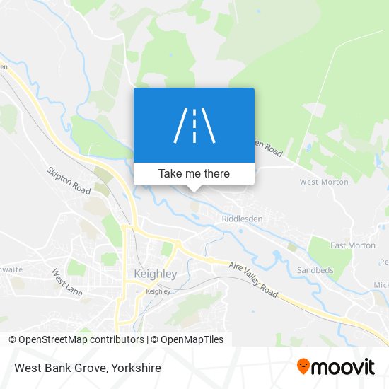 West Bank Grove map