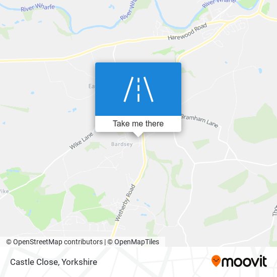 Castle Close map