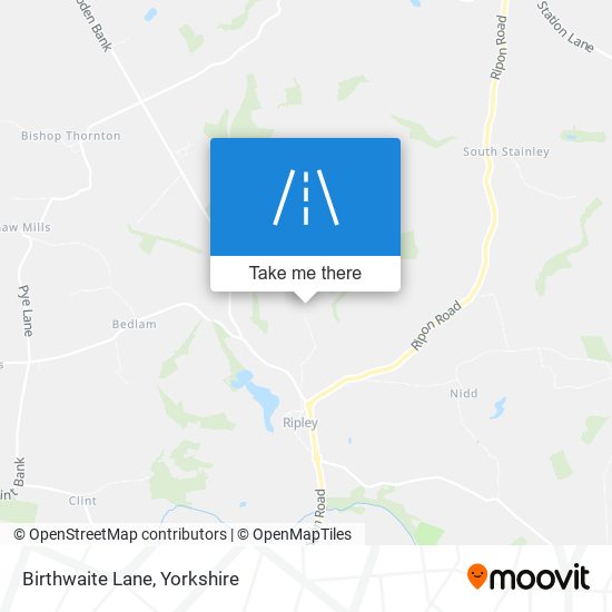 Birthwaite Lane map