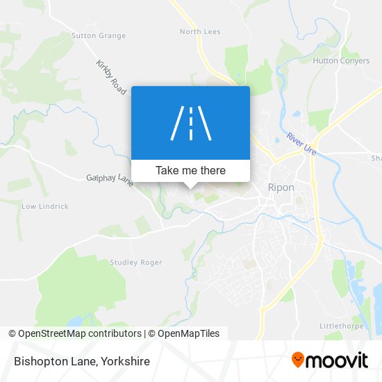 Bishopton Lane map