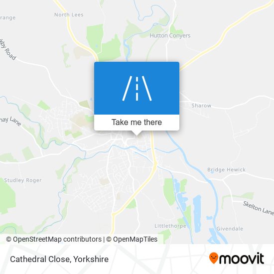 Cathedral Close map