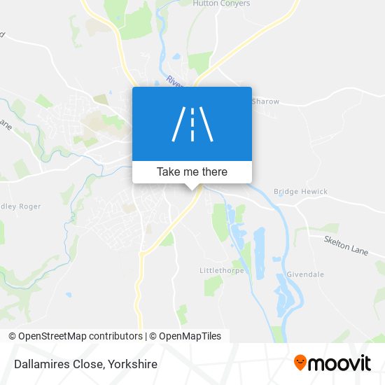 Dallamires Close map