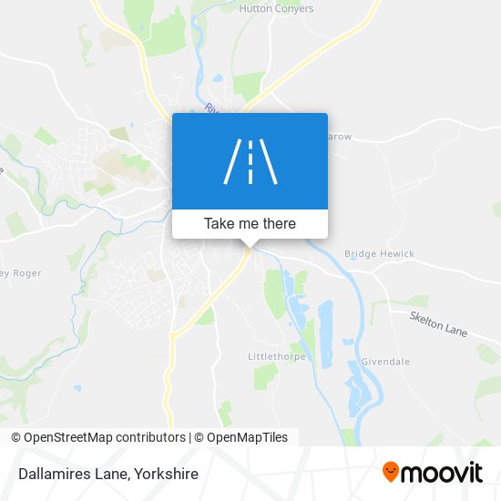 Dallamires Lane map