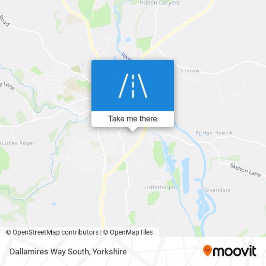 Dallamires Way South map