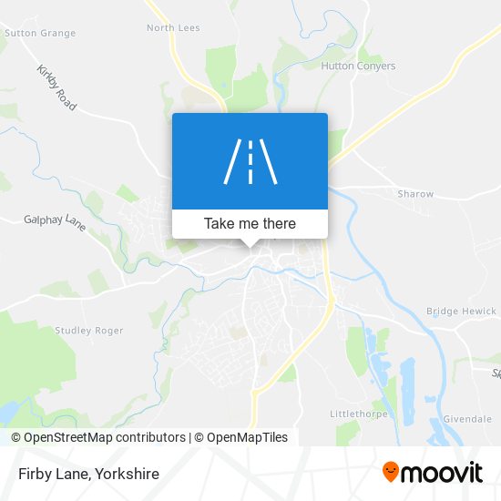 Firby Lane map