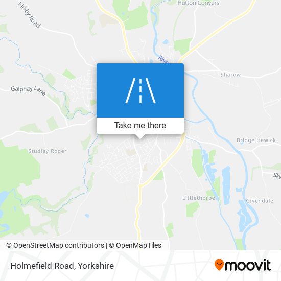 Holmefield Road map