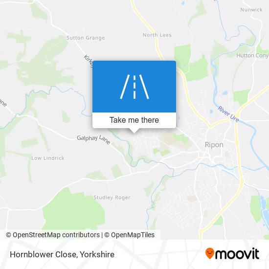 Hornblower Close map