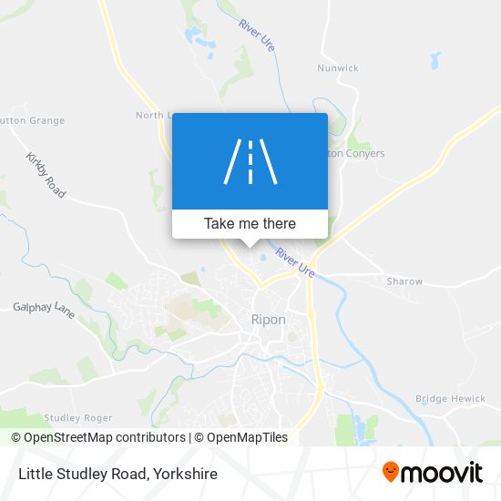 Little Studley Road map