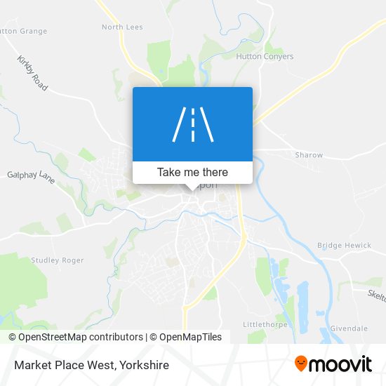 Market Place West map