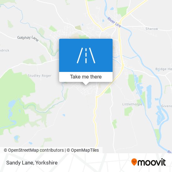 Sandy Lane map