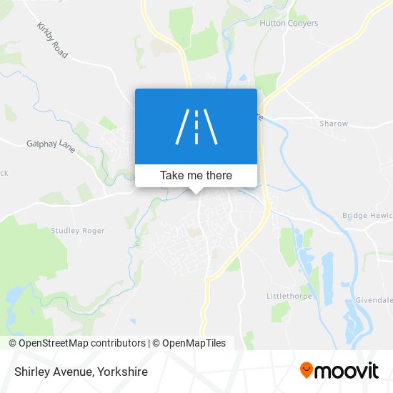 Shirley Avenue map