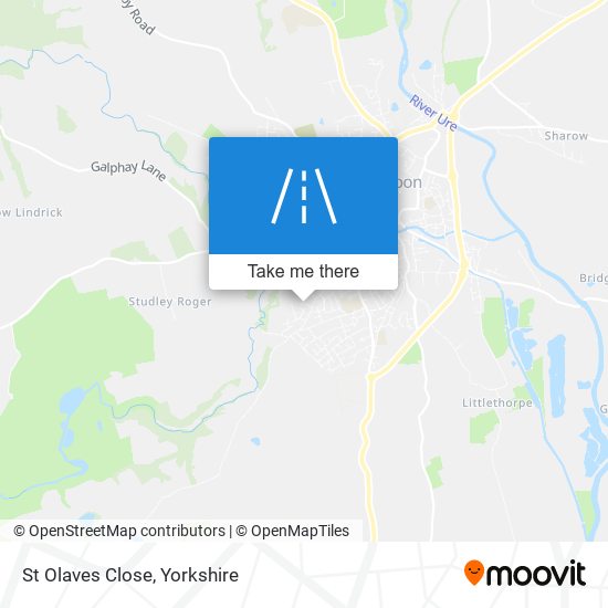 St Olaves Close map