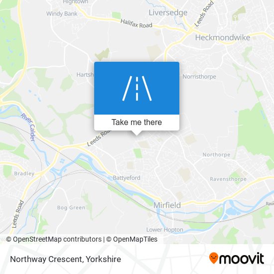 Northway Crescent map