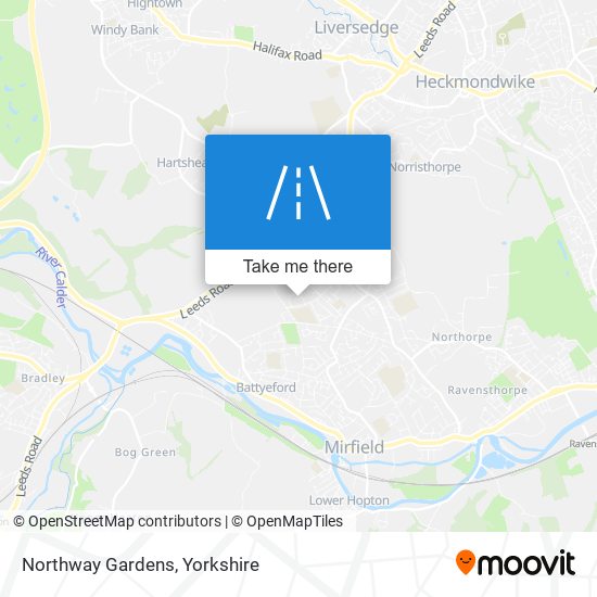 Northway Gardens map