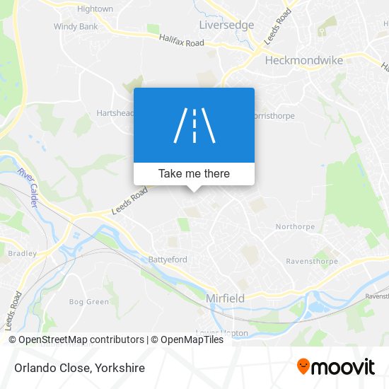 Orlando Close map