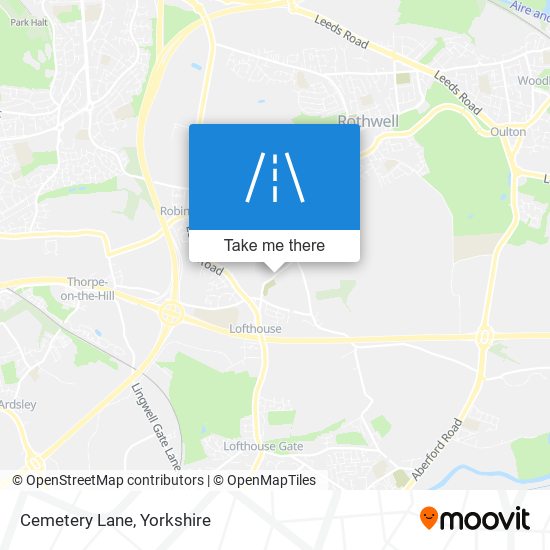 Cemetery Lane map