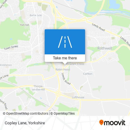 Copley Lane map