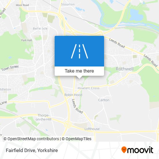 Fairfield Drive map