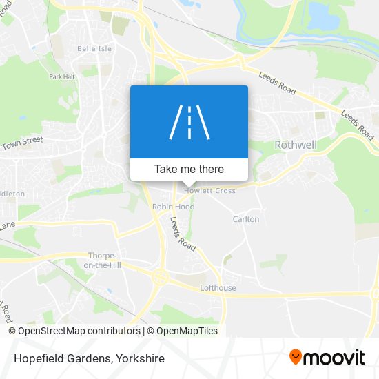 Hopefield Gardens map
