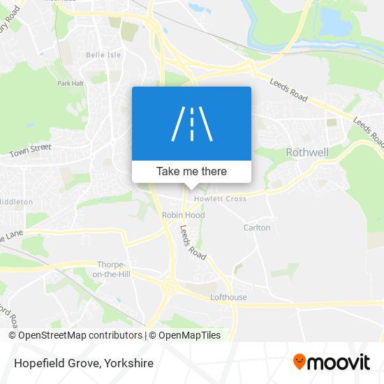 Hopefield Grove map