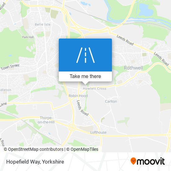 Hopefield Way map