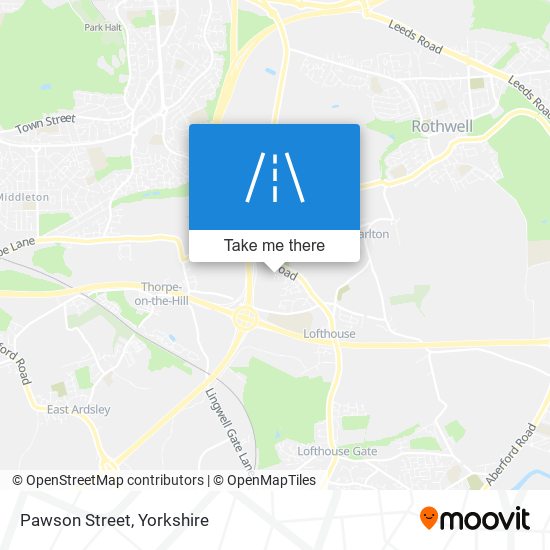 Pawson Street map