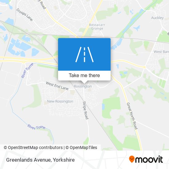 Greenlands Avenue map