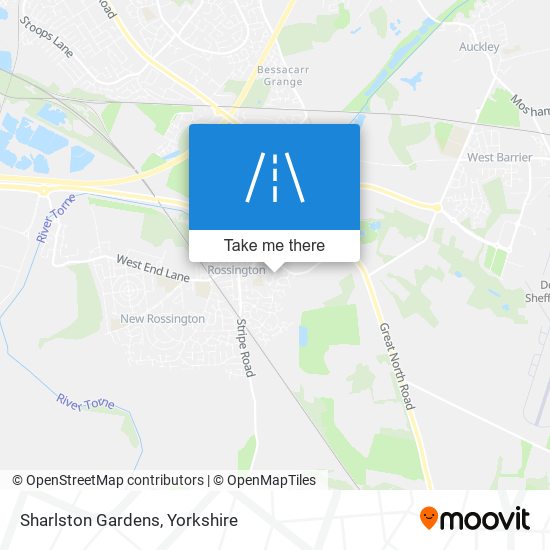 Sharlston Gardens map