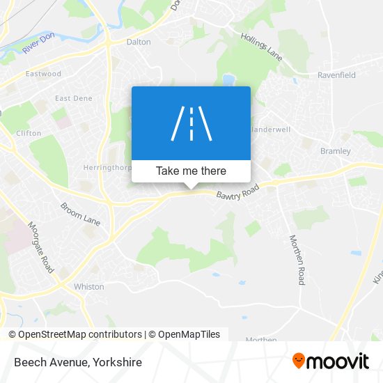 Beech Avenue map