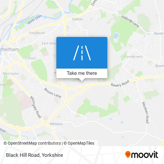 Black Hill Road map