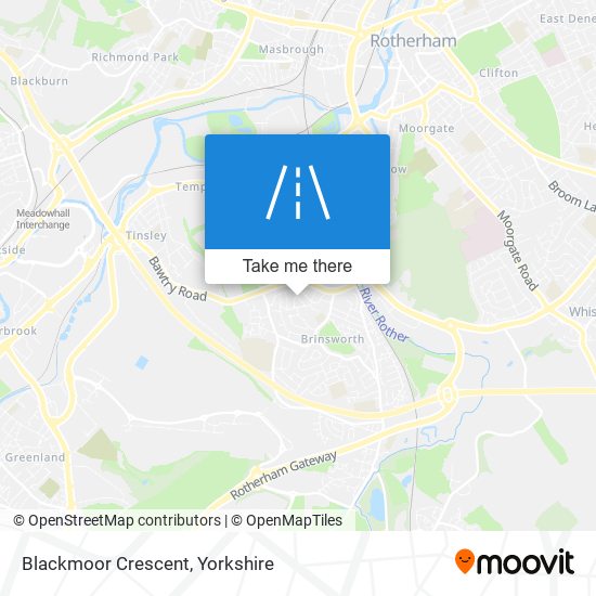 Blackmoor Crescent map