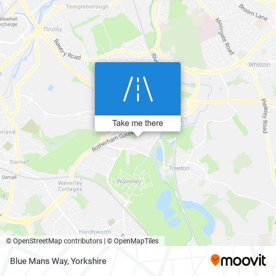 Blue Mans Way map