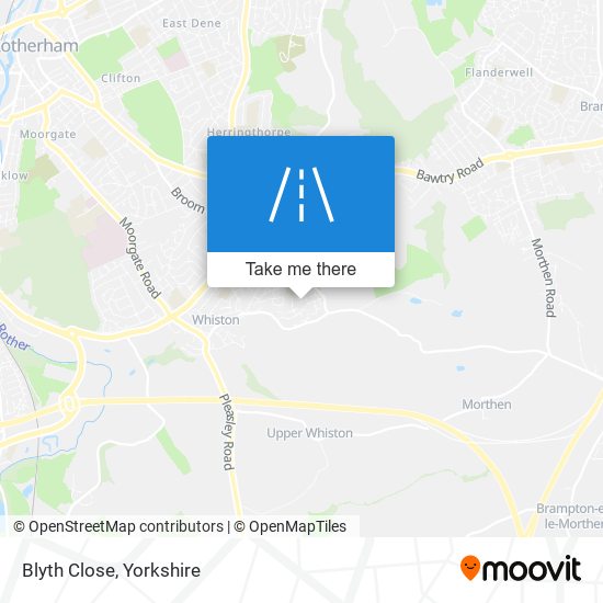 Blyth Close map