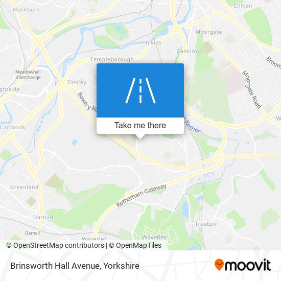 Brinsworth Hall Avenue map