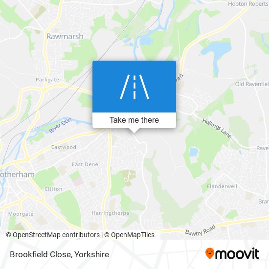Brookfield Close map