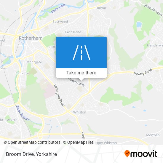 Broom Drive map