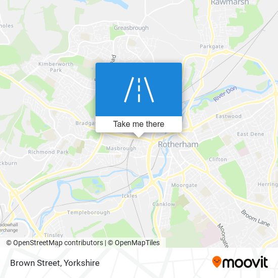 Brown Street map