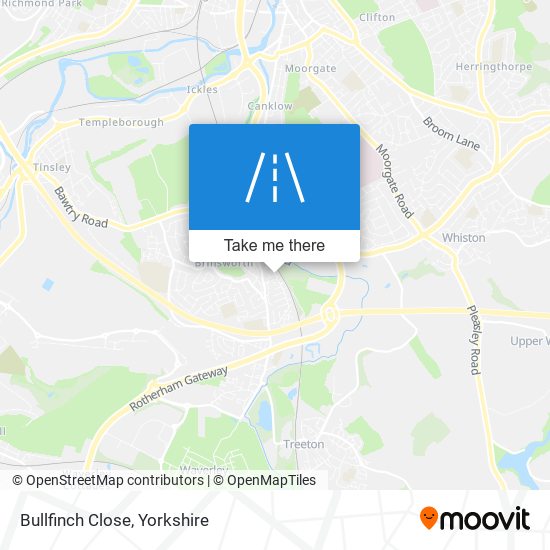 Bullfinch Close map